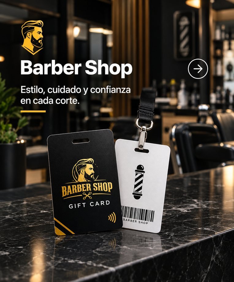 Gift card Barber Shop: estilo, cuidado y confianza en cada corte