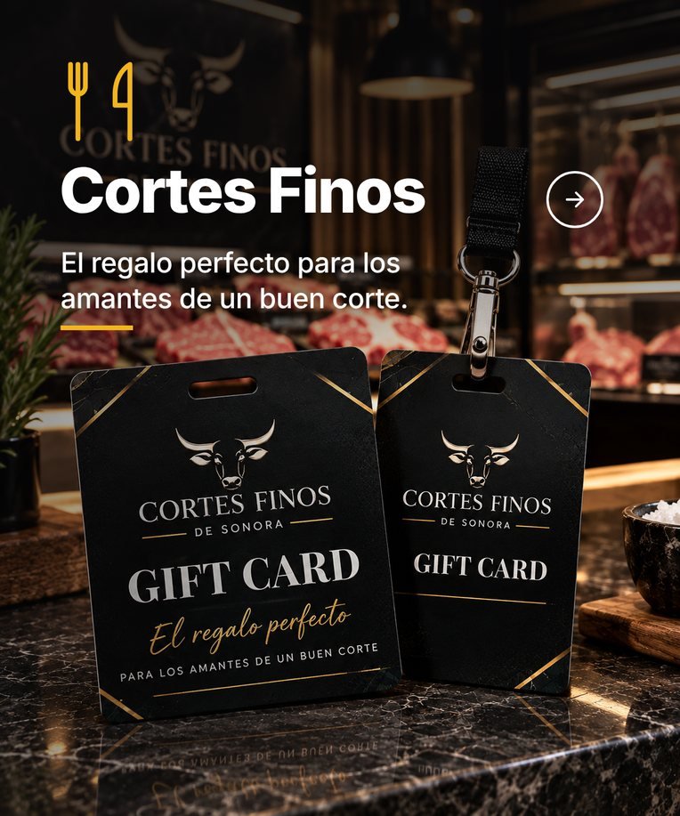 Gift card Cortes Finos: el regalo perfecto para los amantes de un buen corte
